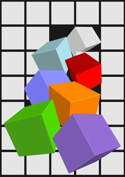 Cubos coloridos —  Fotos de Stock