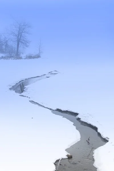 Lago congelato — Foto Stock