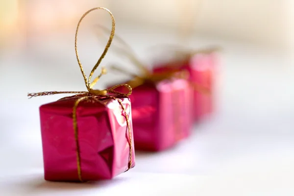 Presentes de caixa de Natal — Fotografia de Stock