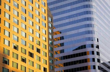 Glass buildings clipart