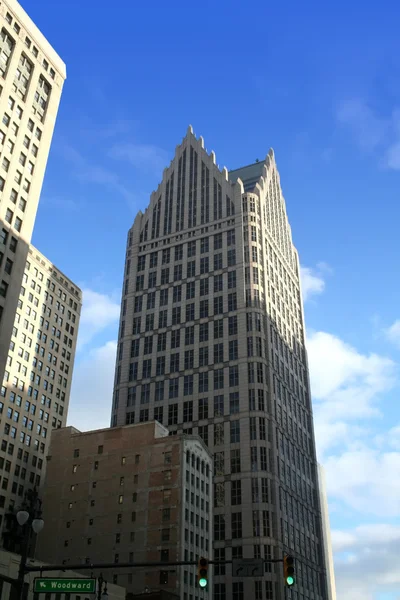 Byggnader i detroit downtown — Stockfoto