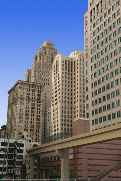 Budovy v centru města detroit — Stock fotografie