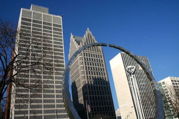 Buildings In Detroit — Stock Photo, Image