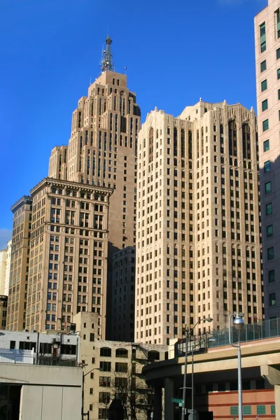 Centro de Detroit — Fotografia de Stock