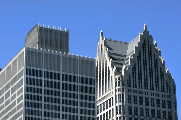 Grattacieli di Detroit — Foto Stock