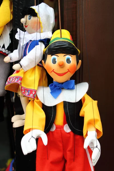 Пиноккио, итальянская деревянная кукла — стоковое фото