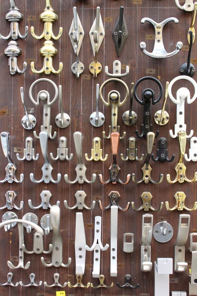 Bronze and brass door knobs — Stock Photo, Image