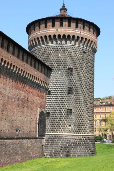 Milaan kasteel bastion — Stockfoto