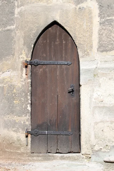 Medieval front door in Prague — Stock Photo, Image