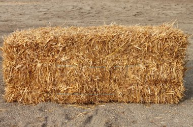 Square hay bale clipart