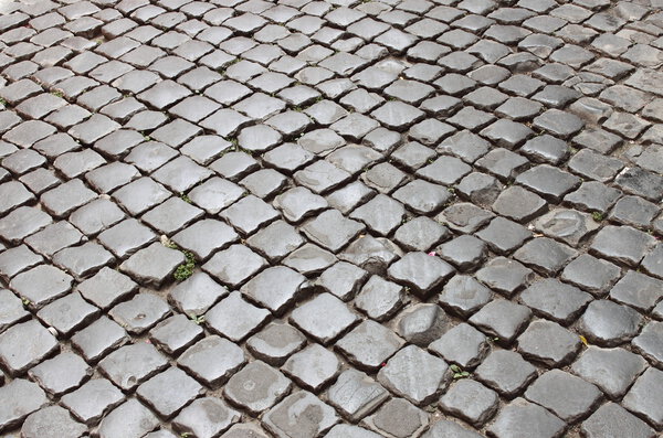 Очень старый римский тротуар
