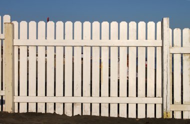 White fence clipart