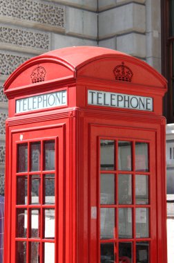 London red telephone box clipart