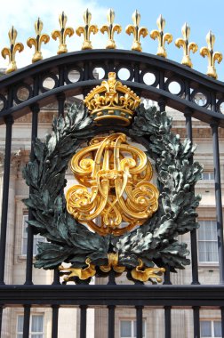 Emblem in Buckingham Palace clipart