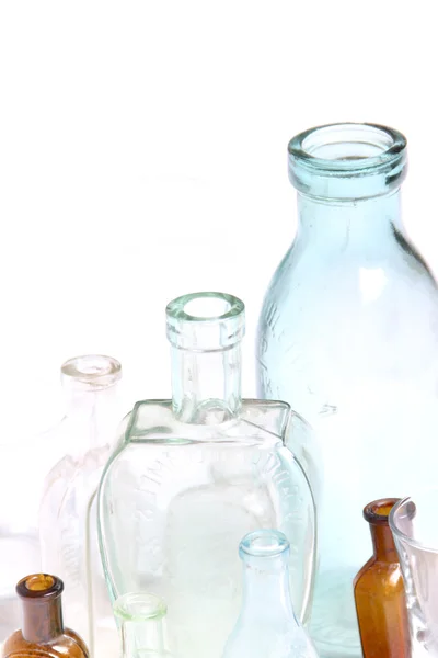 Szüreti üveg palackok — Stock Fotó