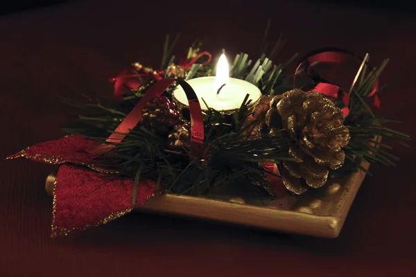 Lumânare de Crăciun — Fotografie, imagine de stoc