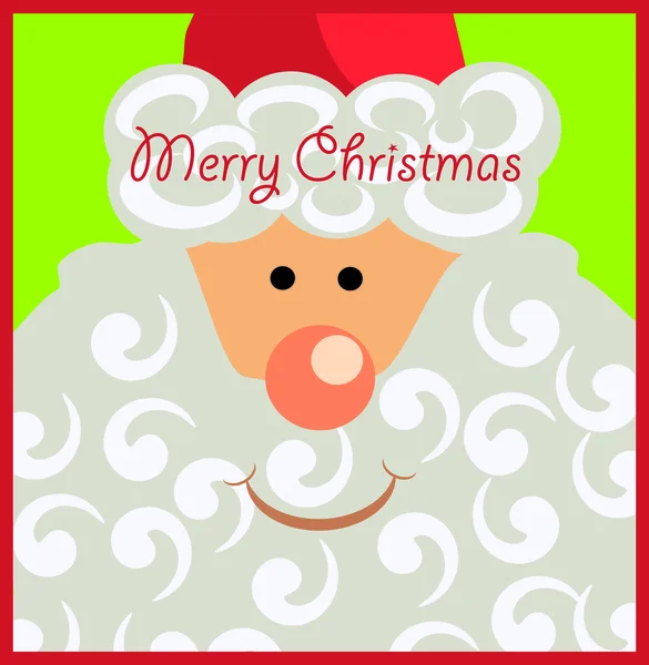 Christmas card with Santa — Stock Vector