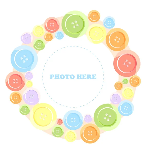 Very cute photo frame — Stock Vector