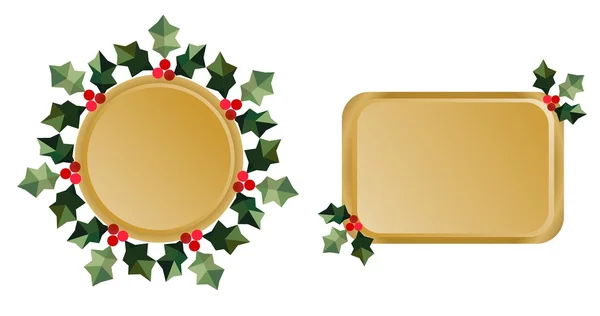 Cadres vectoriels de Noël — Image vectorielle