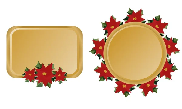 Cadres vectoriels de Noël — Image vectorielle