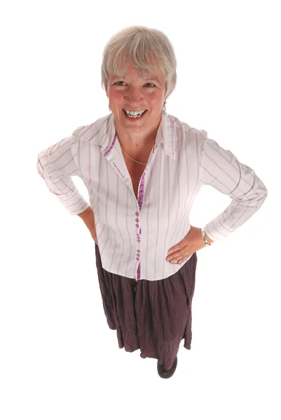 Full Body Portrait of a Senior Business Woman — Stock Photo, Image