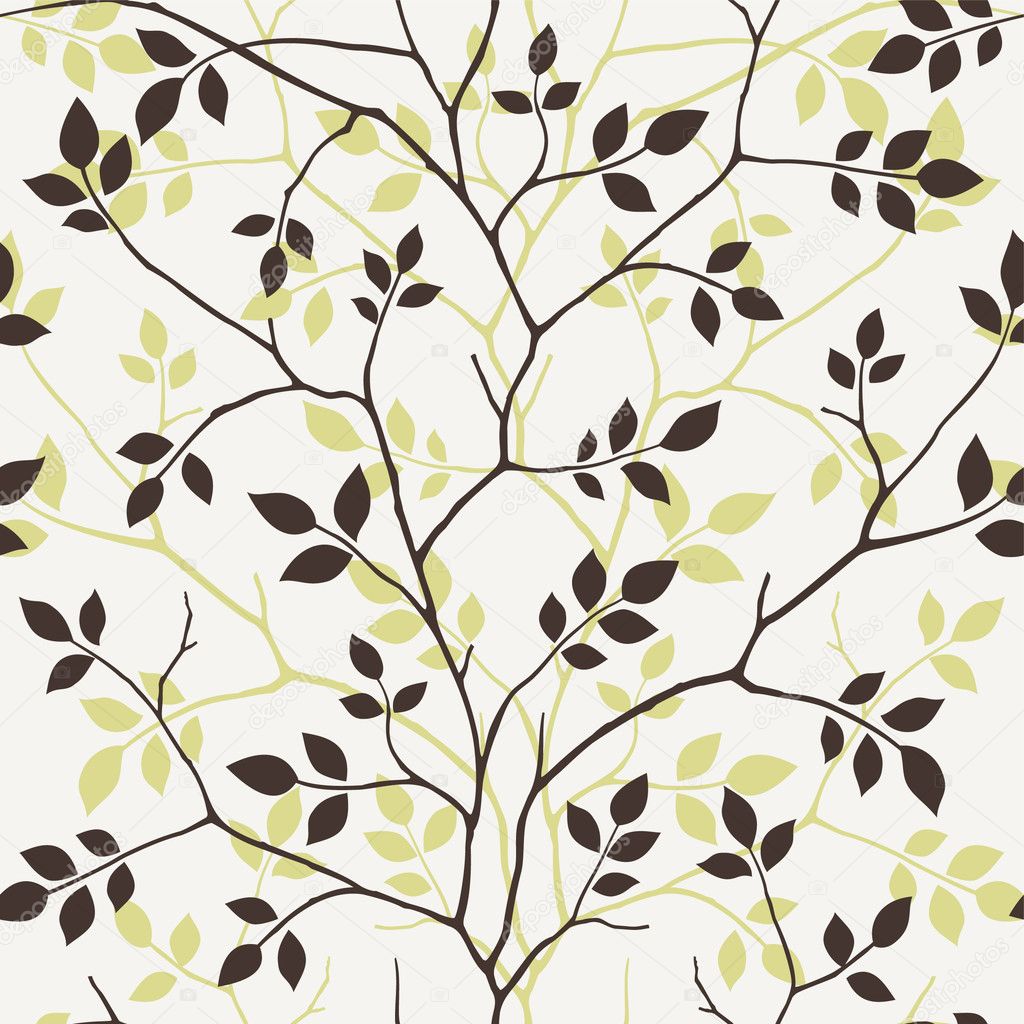 Wallpaper with leaves