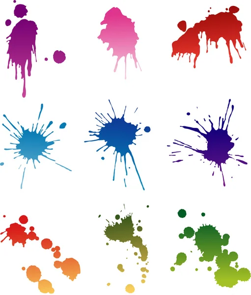 Set of stains — Stock Vector
