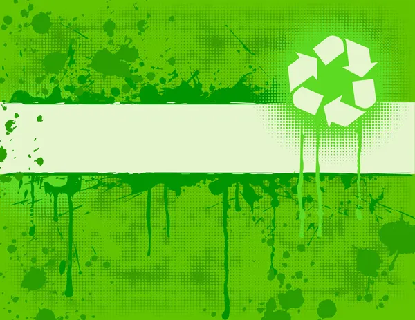 Banner de reciclaje — Vector de stock