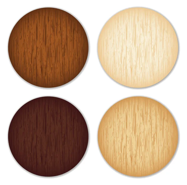 stock vector Wooden buttons