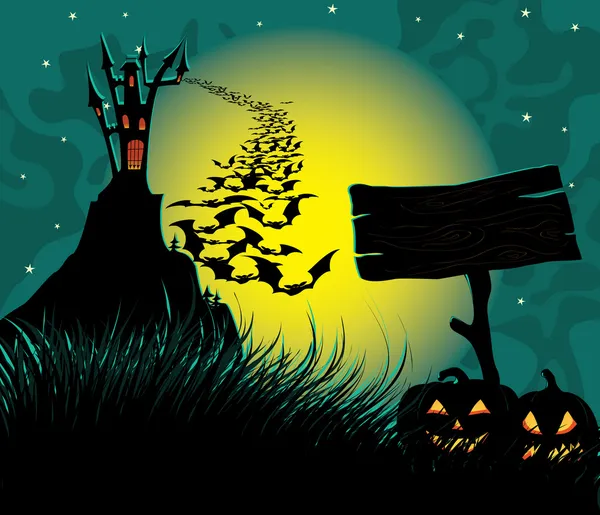 Halloween w tle — Wektor stockowy