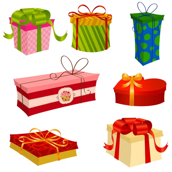 Gifts Set — Stock Vector