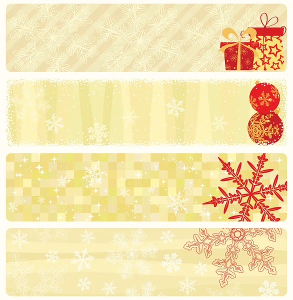 Colección de banners de Navidad . — Archivo Imágenes Vectoriales