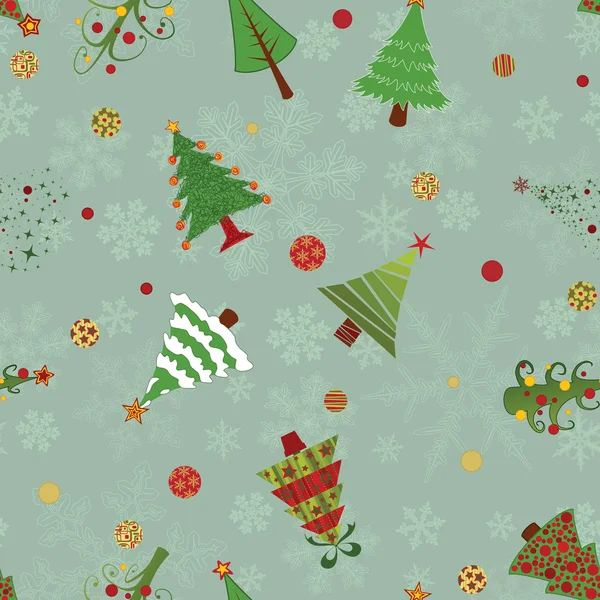 Χριστουγεννιάτικα δέντρα μοτίβο — Διανυσματικό Αρχείο