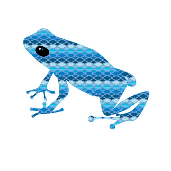 青蛙与蛇皮肤 — 图库矢量图片