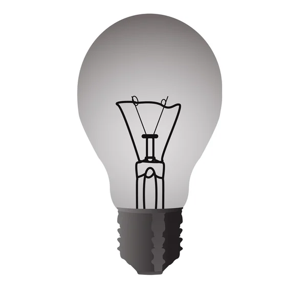 stock vector Light transparent bulb