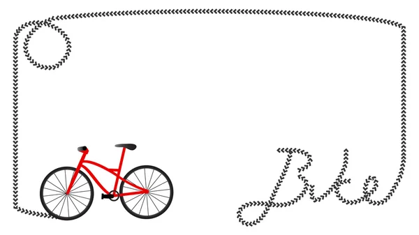 Cadre de vélo — Image vectorielle