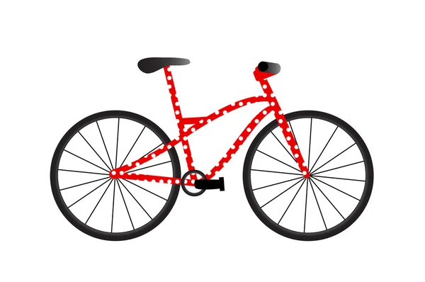 Ποδήλατο με τελείες — Διανυσματικό Αρχείο