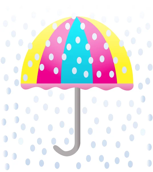 Stock vector Umbrella in the rain