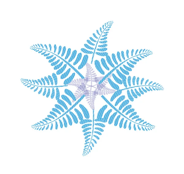 Φτέρη μπλε λουλούδι — Διανυσματικό Αρχείο