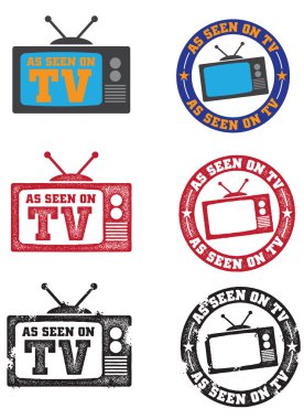 As Seen on TV Stamps clipart