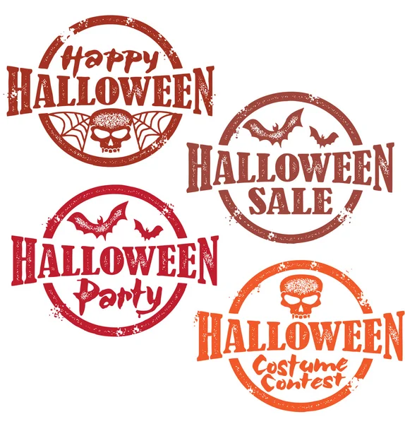 Halloween-themed pieczęci — Wektor stockowy