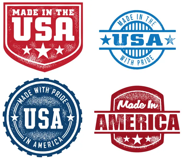 Made in the USA Collection — Stock Vector