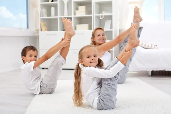 Healthy morning stretching — Stock Photo, Image