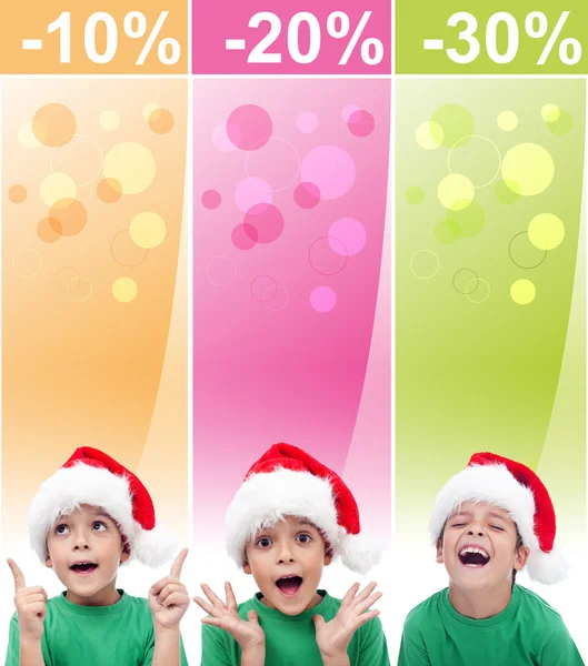 Crazy christmas sales banners — Stock Photo, Image