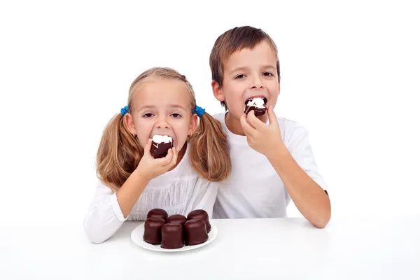 Toto jsou některé jemné čokoládové sladkosti — Stock fotografie