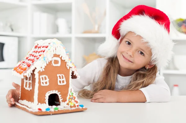 Mijn kerst peperkoek cookie huis — Stockfoto