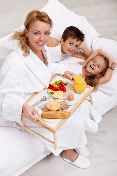 Happy morning and healthy food — Stock Photo, Image
