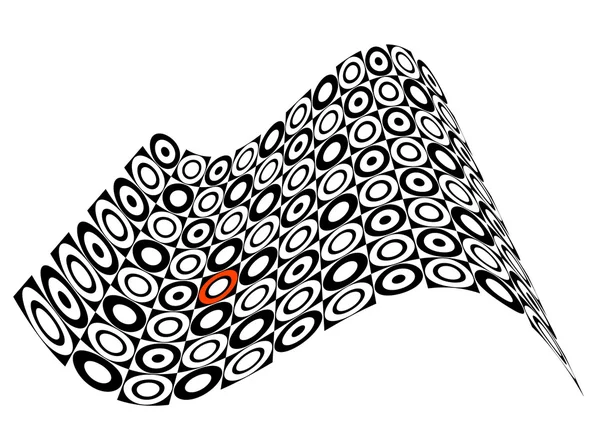 Cercles noirs et blancs. Vecteur — Image vectorielle