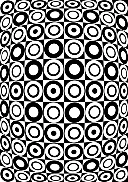 Retro fekete-fehér mintázat. Vektor — Stock Vector
