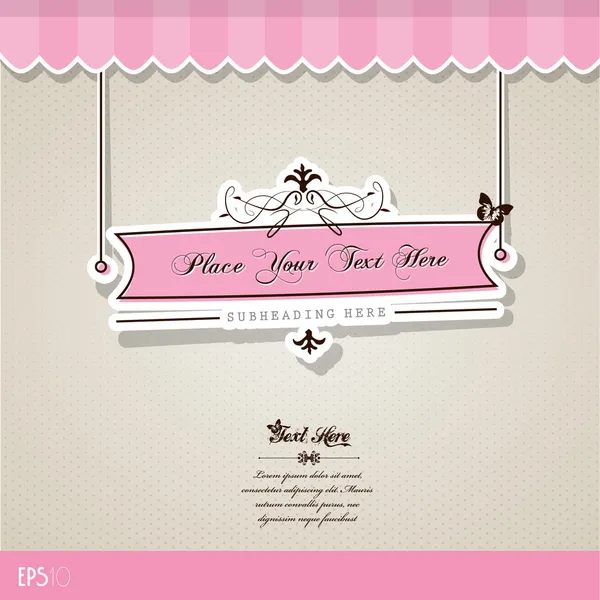 Vintage vector background with place for your text. — Stock Vector